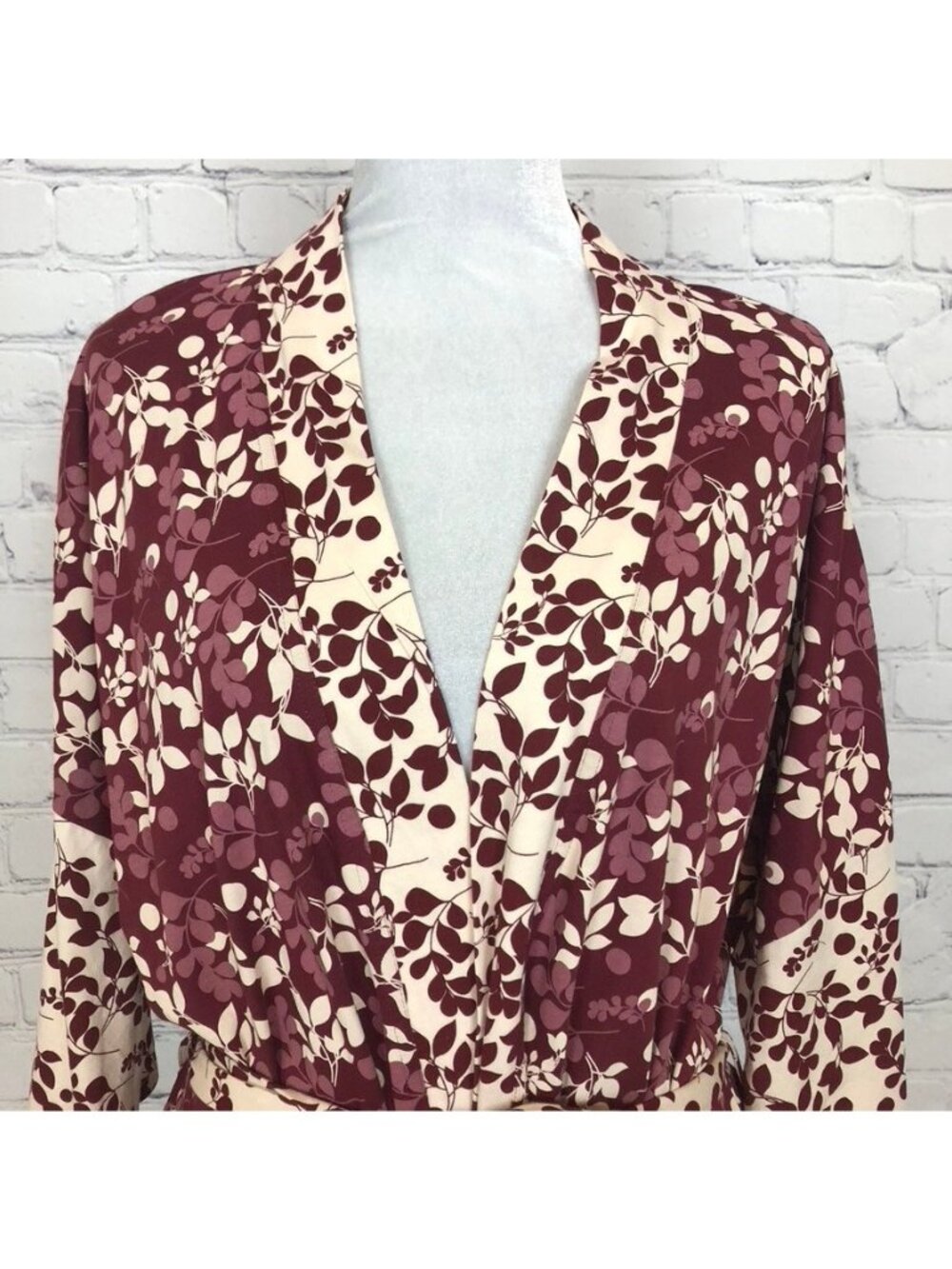 Pact Staycation Short Robe Berry Sprigs Size M/L - Picture 2 of 6